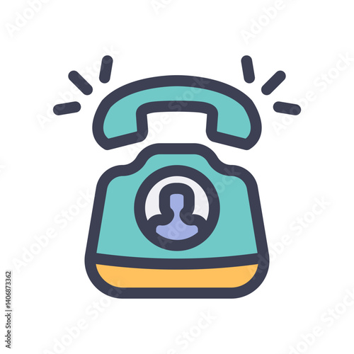 phone ringing filled style