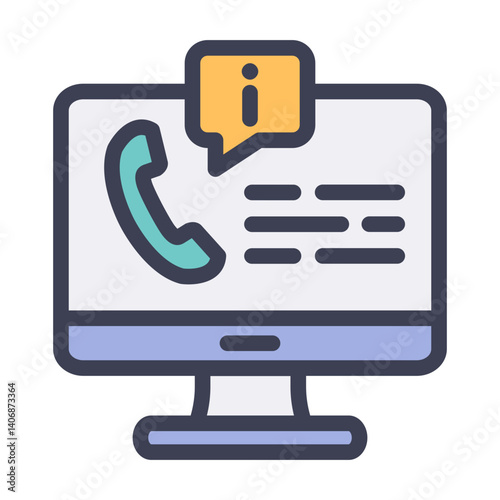 computer information filled style