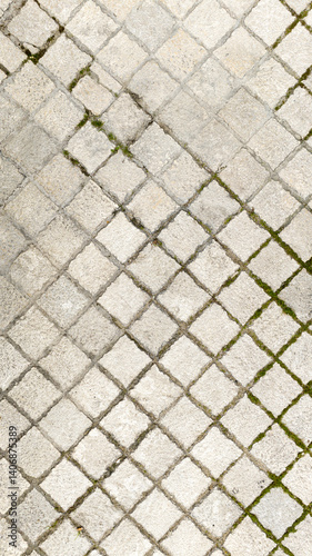 Obraz na płótnie Texture of an urban tessellated floor. Ideal for texture, pattern and background. w salonie