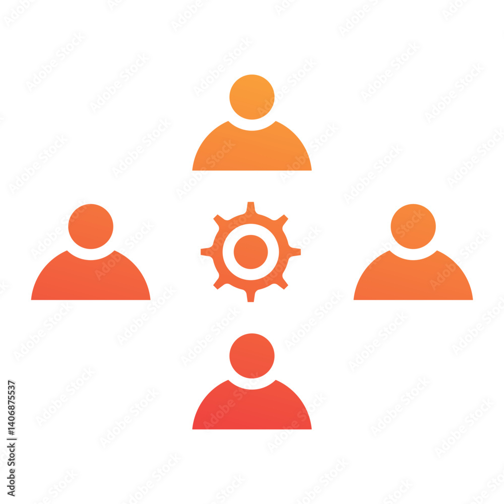 Team Management Icon Team Management Icon