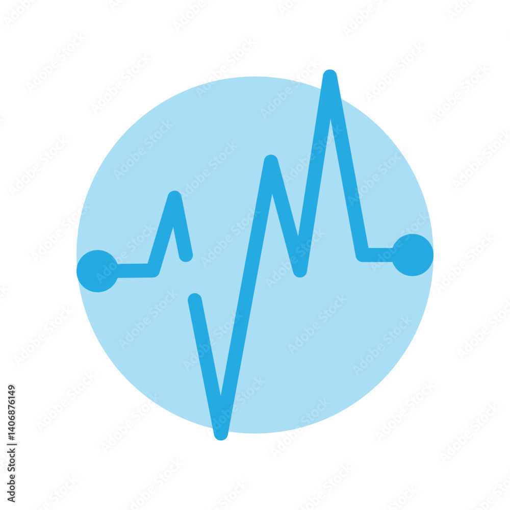 Pulse icon design template