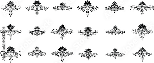  Lotus Ornament Vector Collection
