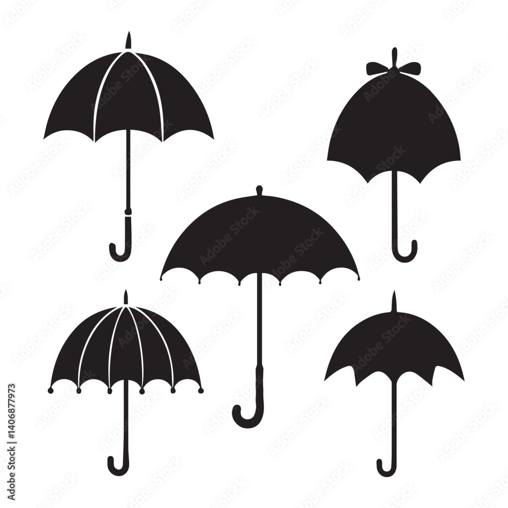 set of umbrellas set of umbrellas
