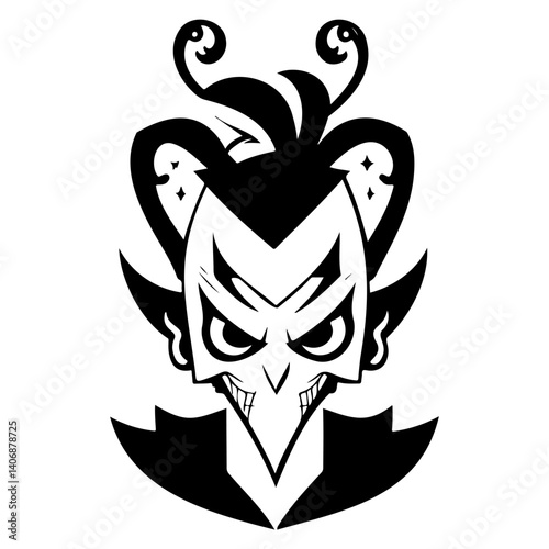 Stylized depiction of malevolent supernatural being