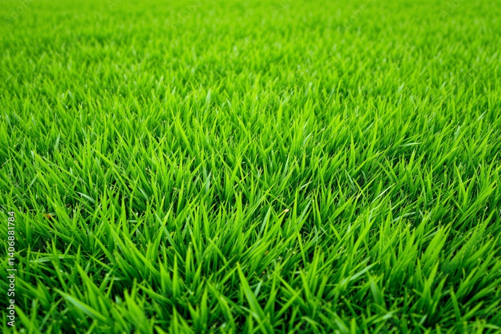 Vibrant green grass close-up in natural daylight. Vibrant green grass close-up in natural daylight.