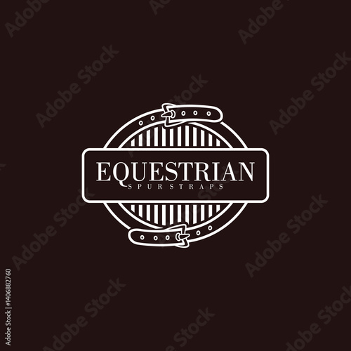 Equestrian Spur Straps logo design 