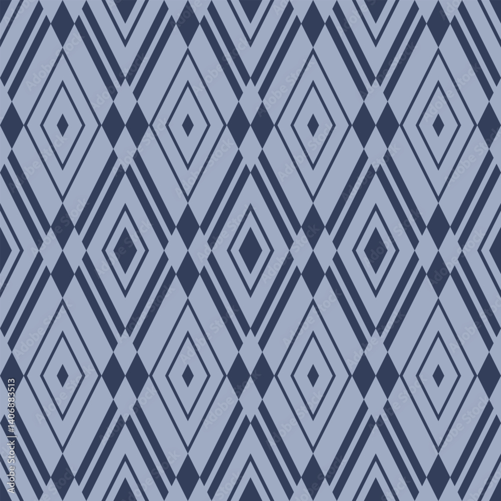 Obraz premium Japanese Diamond Weave Vector Seamless Pattern
