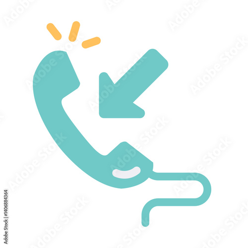 incoming call flat style