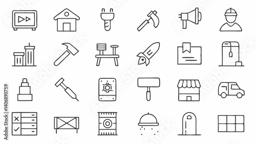 set of 45 outline icons related to carpentry linea (2).svg