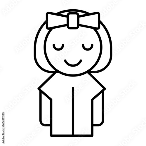 doll outline icon