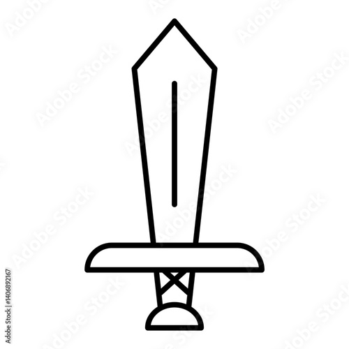 sword outline icon