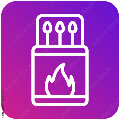 Match box Vector Icon Design Illustration