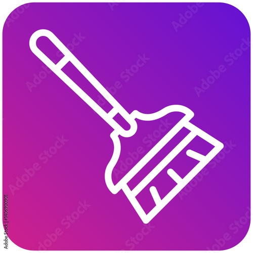 Broom Vector Icon Design Illustration