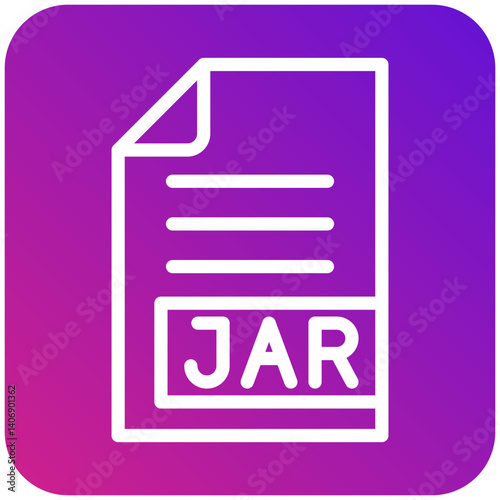 JAR Vector Icon Design Illustration