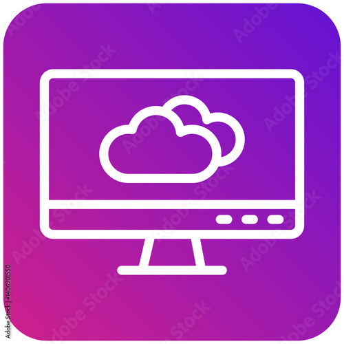 Forecast Vector Icon Design Illustration