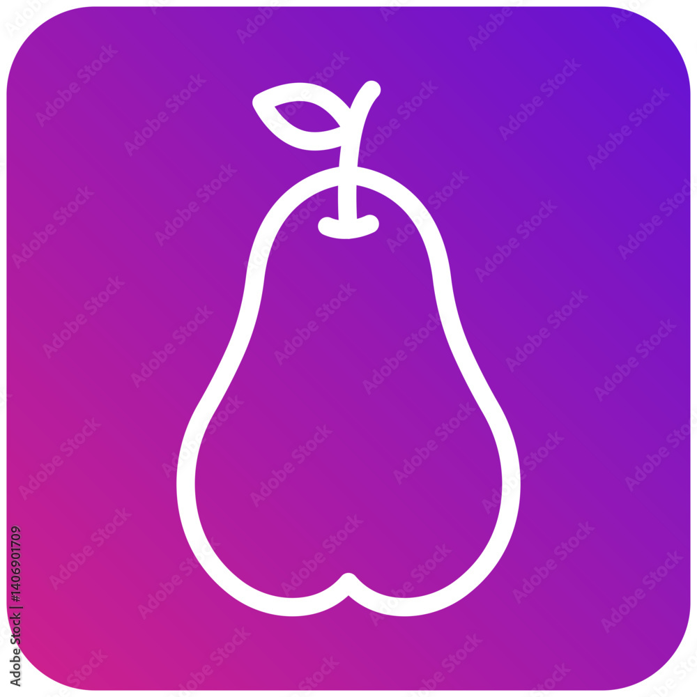 Pear Vector Icon Design Illustration Pear Vector Icon Design Illustration