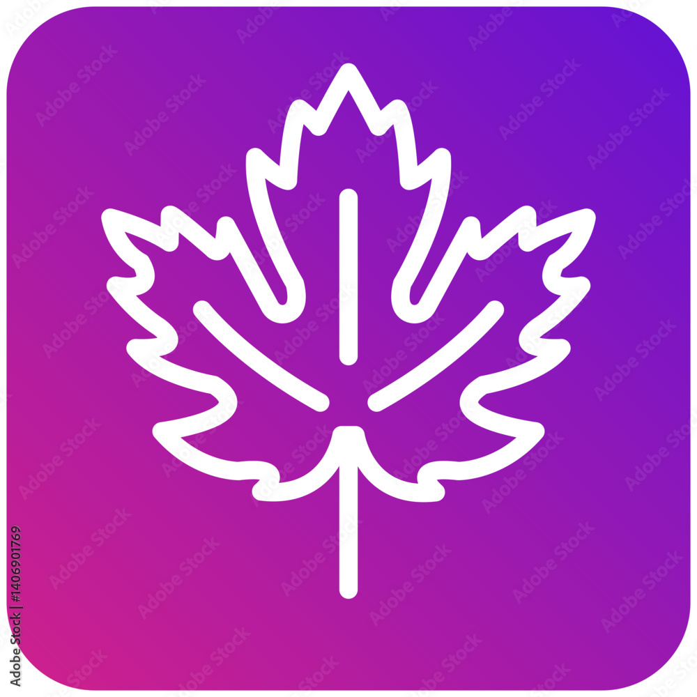 Obraz premium Maple leaf Vector Icon Design Illustration