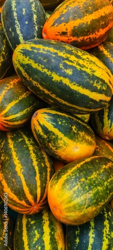 orange cucumbers, also known as 