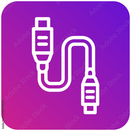 Cable Vector Icon Design Illustration