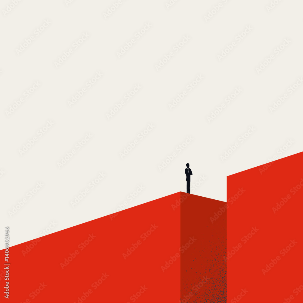 Business challenge and solution vector concept. Symbol of risk, courage, ambition. Minimal design eps10 illustration. Business challenge and solution vector concept. Symbol of risk, courage, ambition. Minimal design eps10 illustration.