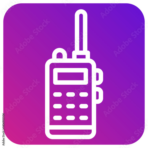 Walkie talkie Vector Icon Design Illustration