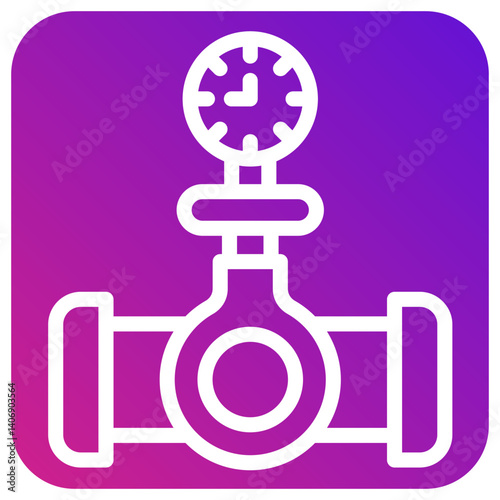 Pressure gauge Vector Icon Design Illustration