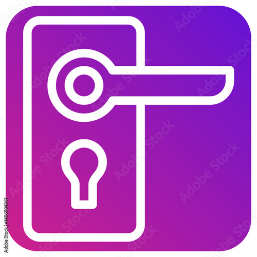 Door handle Vector Icon Design Illustration