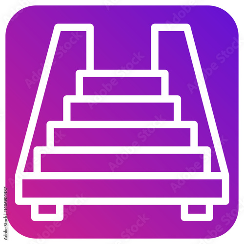 Stairs Vector Icon Design Illustration