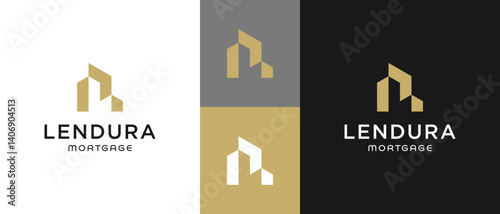 Letter L home / Building construction real estate logo design template