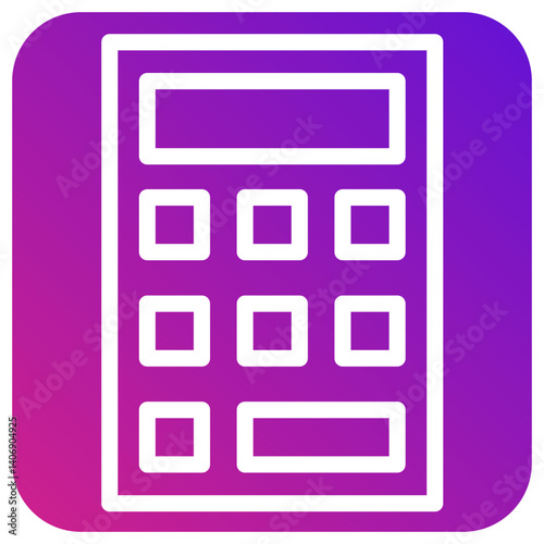 Calculator Vector Icon Design Illustration
