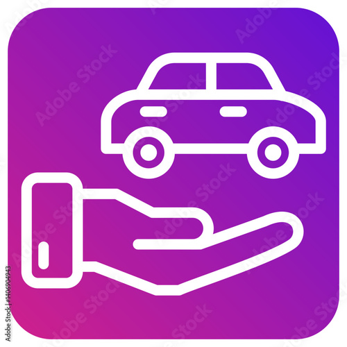 Car insurance Vector Icon Design Illustration