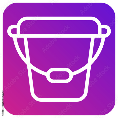 Bucket Vector Icon Design Illustration