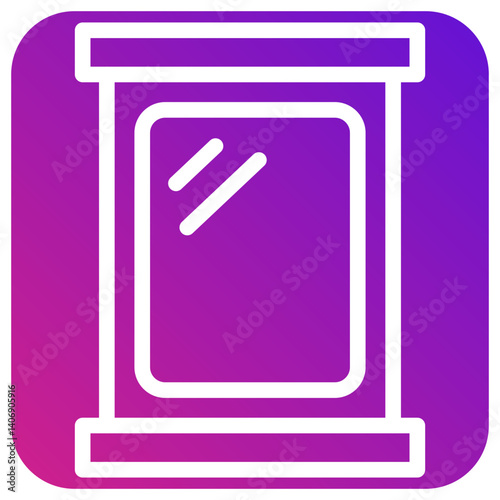 Mirror Vector Icon Design Illustration