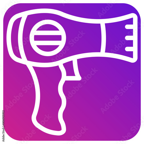 Hair dryer Vector Icon Design Illustration