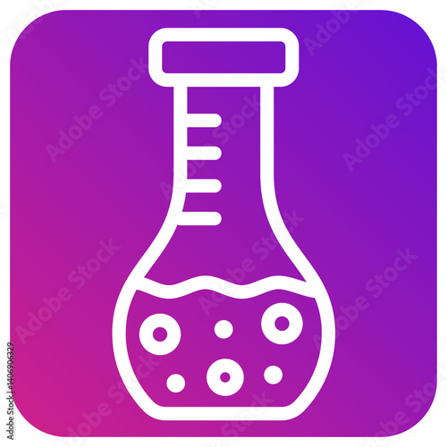 Volumetric flask Vector Icon Design Illustration
