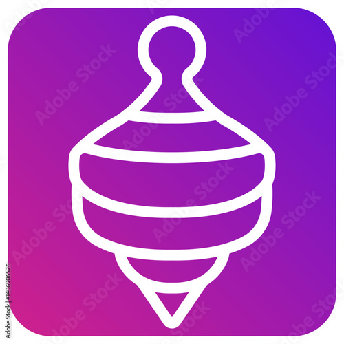 Spinning top Vector Icon Design Illustration