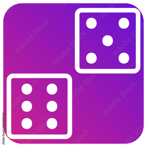 Dice Vector Icon Design Illustration