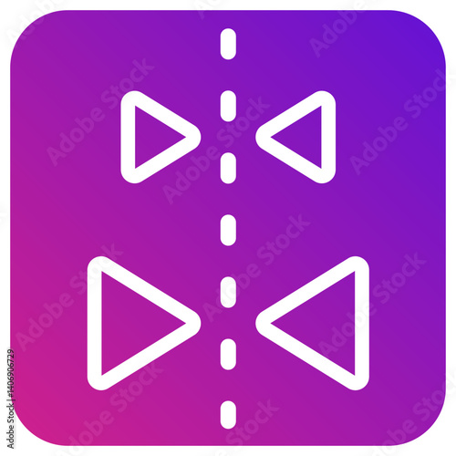 Mirror image Vector Icon Design Illustration