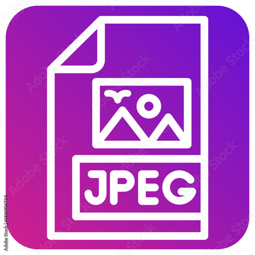 Jpeg file Vector Icon Design Illustration