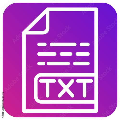 Txt File Vector Icon Design Illustration