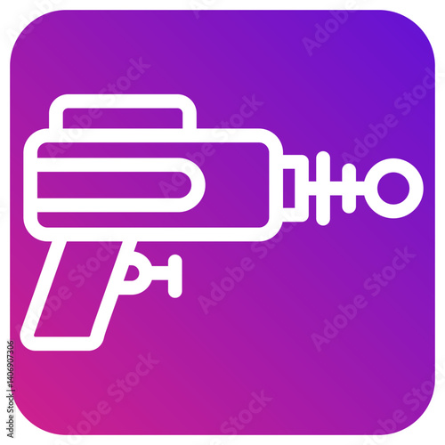 Laser gun Vector Icon Design Illustration