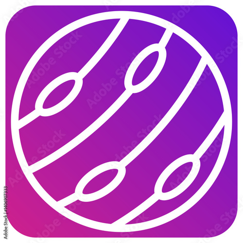 Neptune Vector Icon Design Illustration