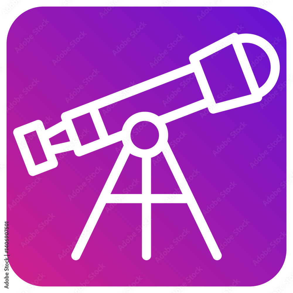 Telescope Vector Icon Design Illustration Telescope Vector Icon Design Illustration