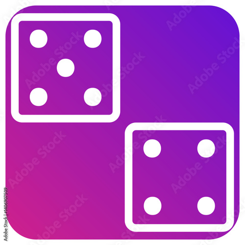 Dices Vector Icon Design Illustration