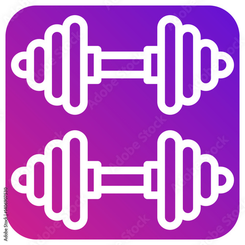 Dumbbells Vector Icon Design Illustration
