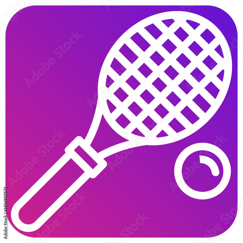 Racket Vector Icon Design Illustration