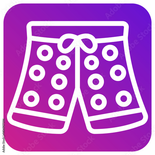 Swim shorts Vector Icon Design Illustration