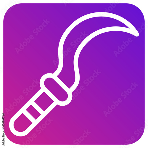 Sickle Vector Icon Design Illustration