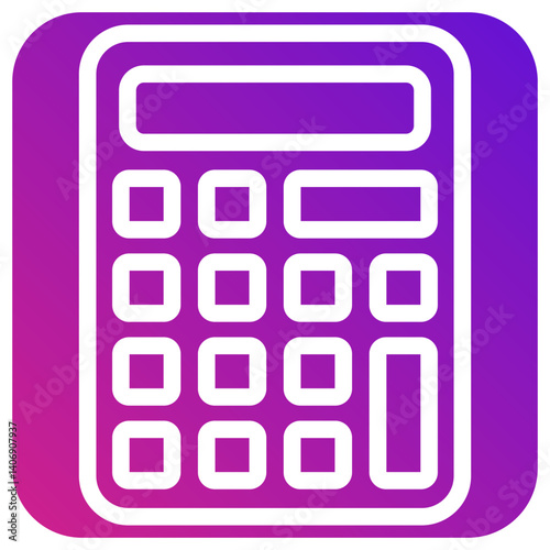 Calculator Vector Icon Design Illustration
