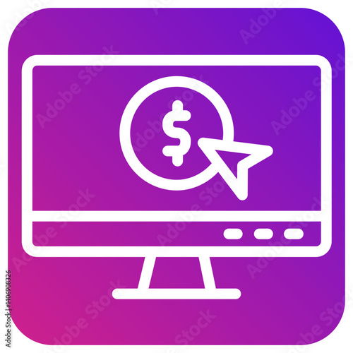 Pay per click Vector Icon Design Illustration